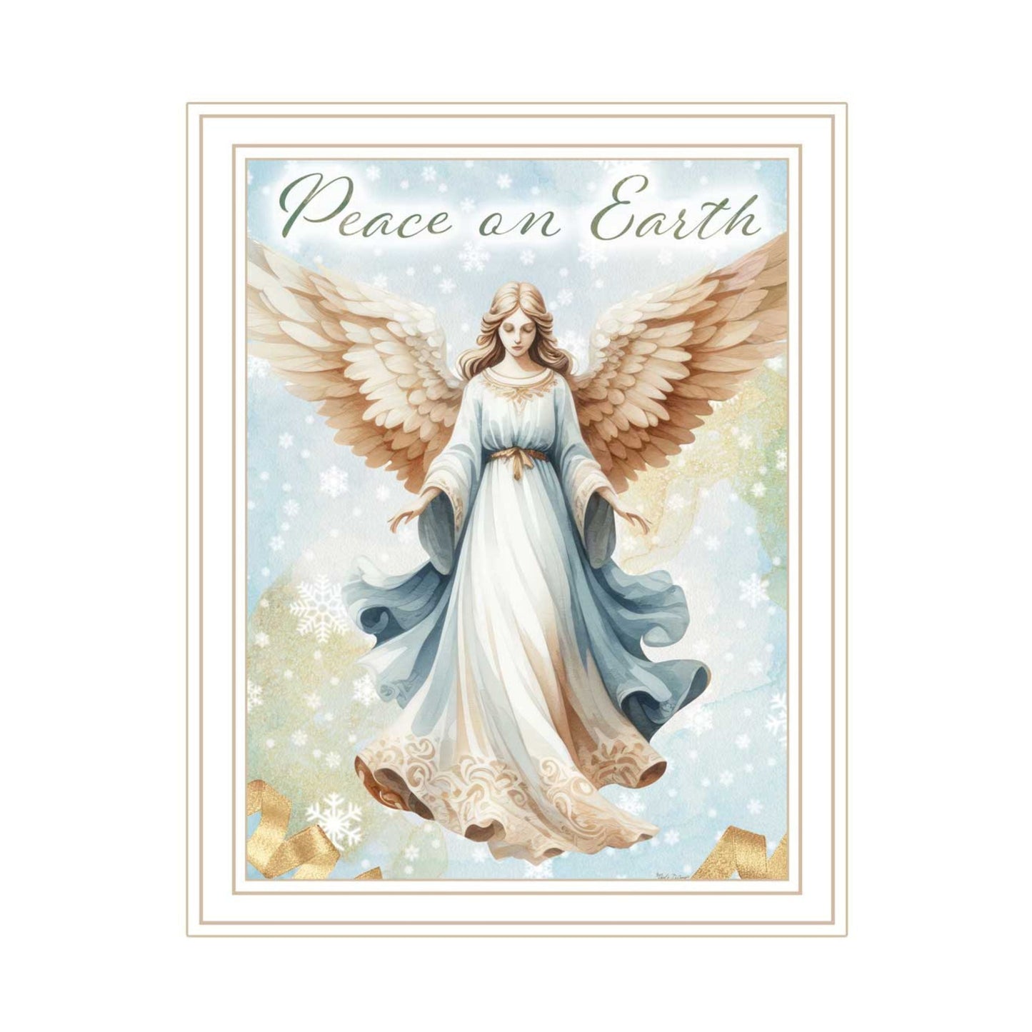 Trendy Decor 4U 2-Piece Vignette Angels We Have Heard on High White Framed Wall Art for Living Room, Holiday Wall Art Print for Home Decor, Bedroom Wall Art by Nicole DeCamp