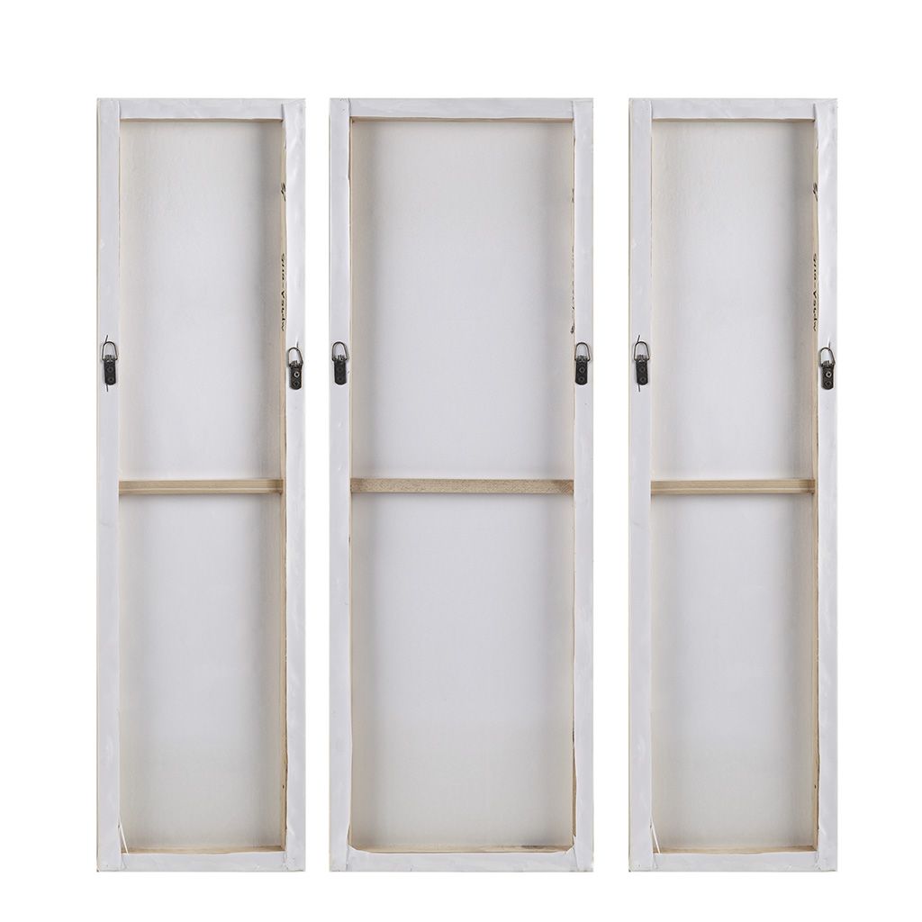 Triptych 3-piece Dimensional Resin Canvas Wall Art Set