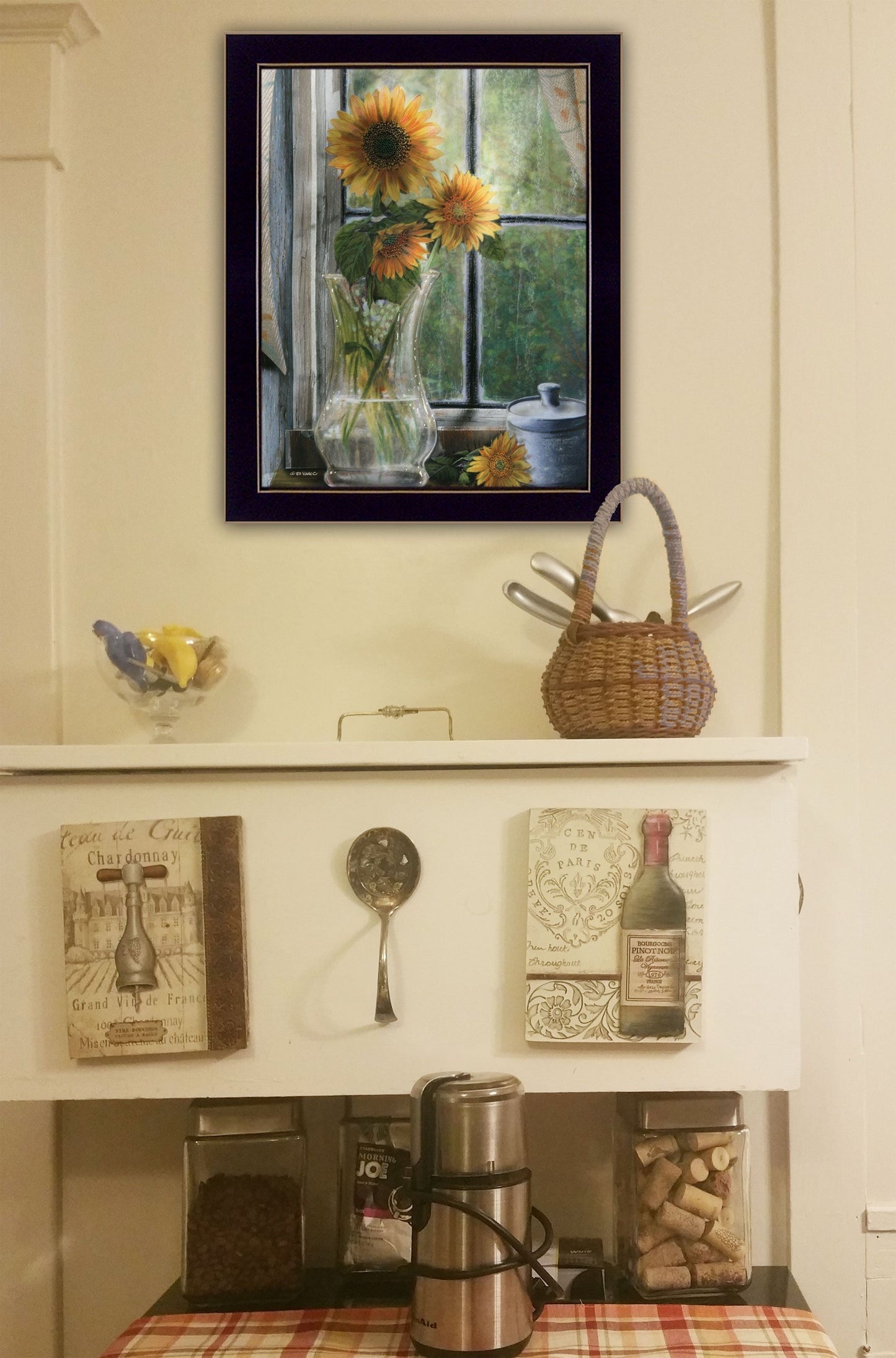 "Morning Flower" by ED Wargo, Ready to Hang Framed Print, Black Frame